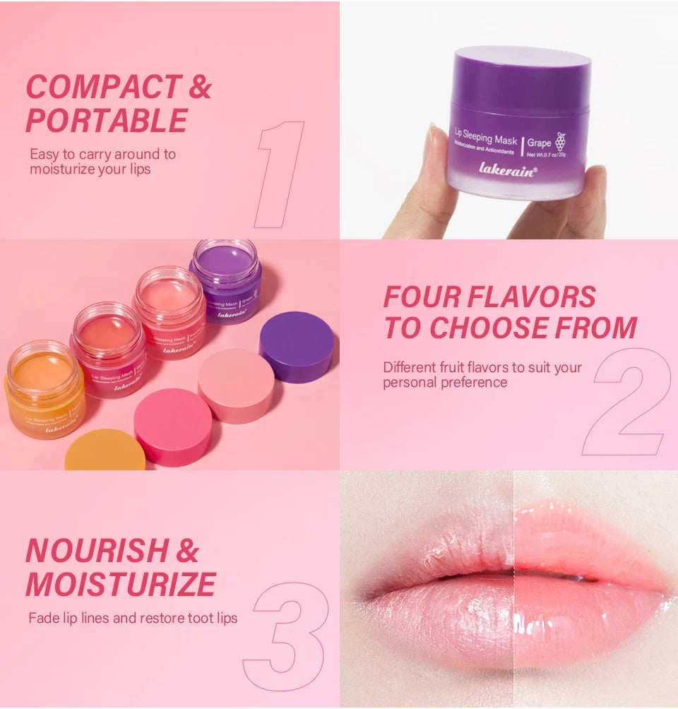 laneigemakeup Lips Sleeping Hydrated Balm Nourishing Lip Mask Day Night Use Moisturize Protect Soften Lips Overnight Repair