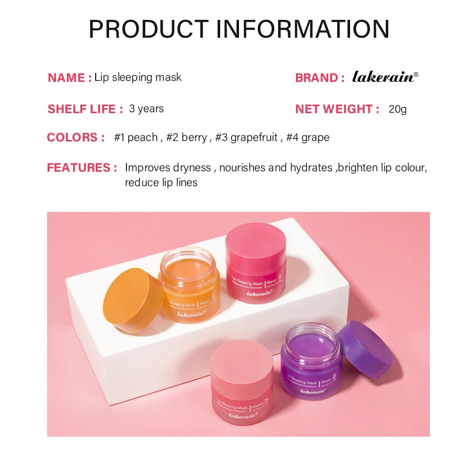 laneigemakeup Lips Sleeping Hydrated Balm Nourishing Lip Mask Day Night Use Moisturize Protect Soften Lips Overnight Repair